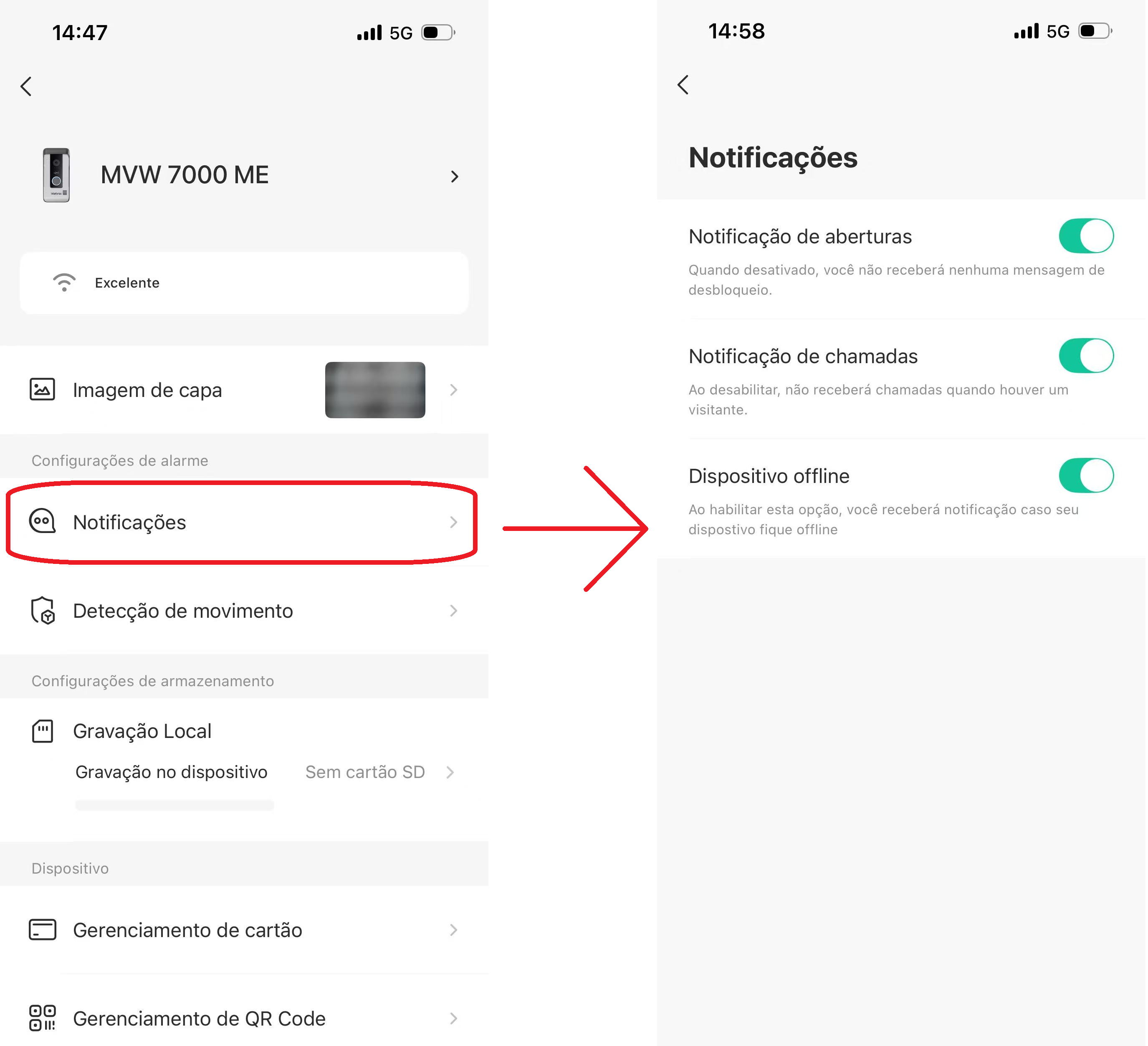 Notificações do App